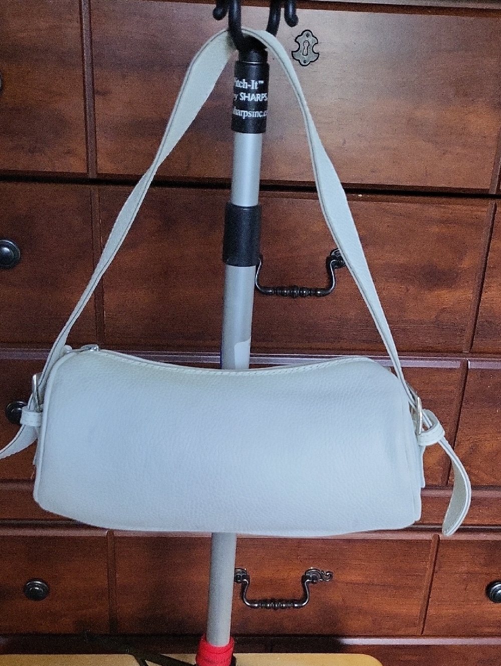 Ombu Trading White Mini Barrel Bag